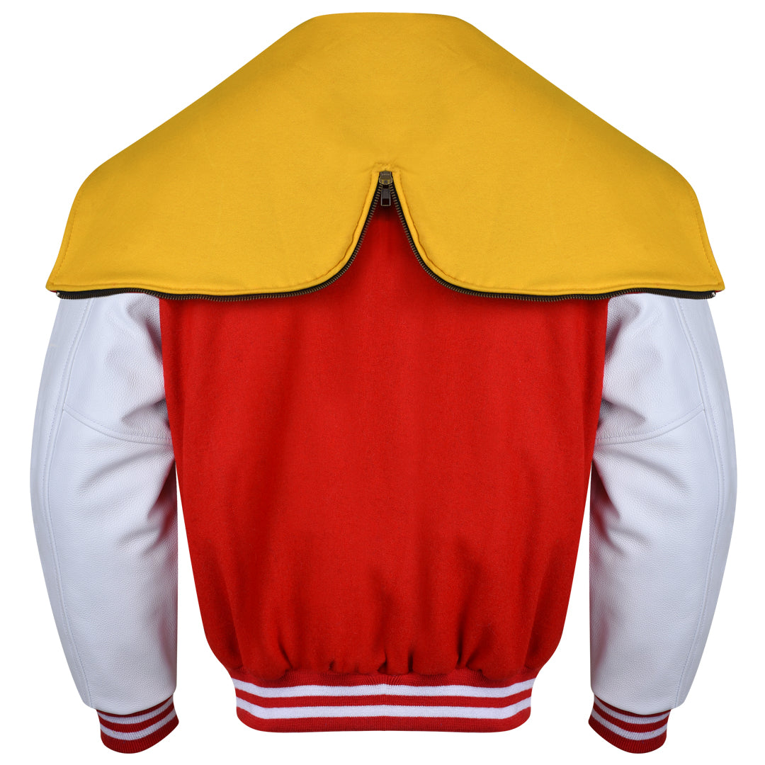 Varsity Hoodie made of High Quality Wool and Leather
