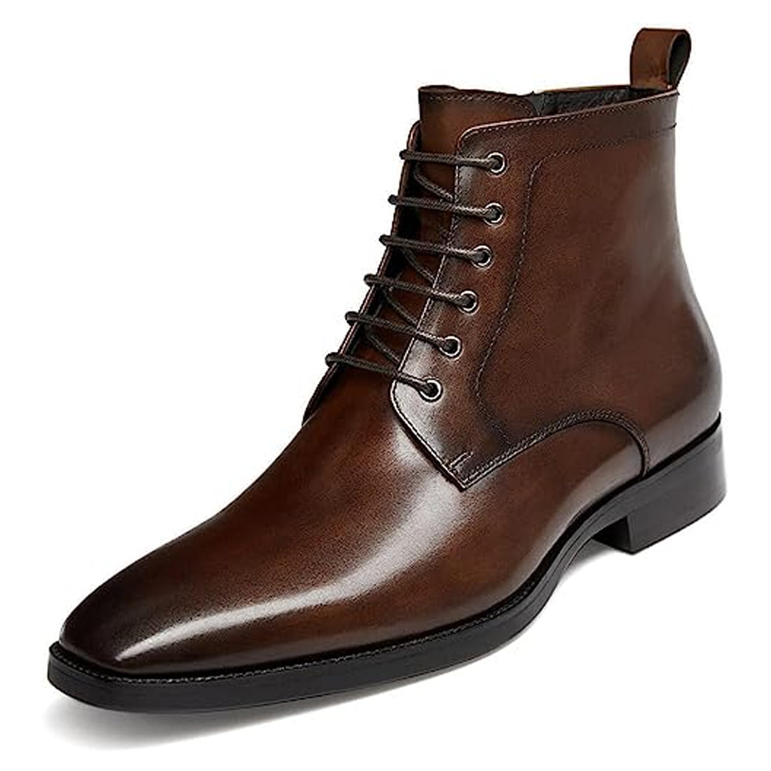 Men's Handmade Brown Leather Elegant Chukka Boots