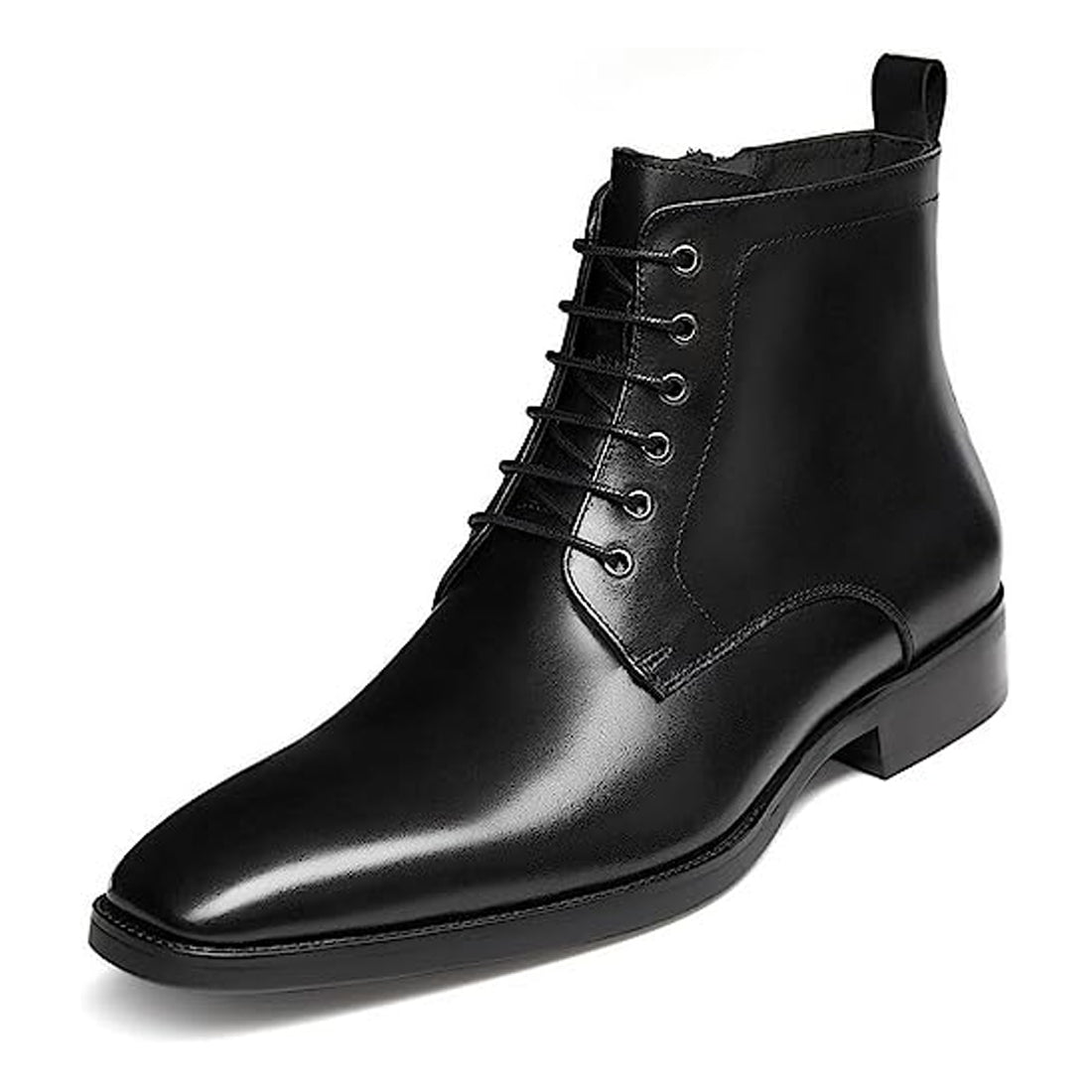 Men's Handmade Black Leather Elegant Chukka Boots