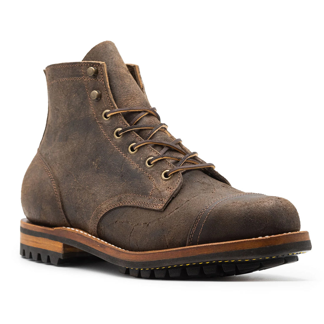 Handmade By JB Men's Leather Derby Boots