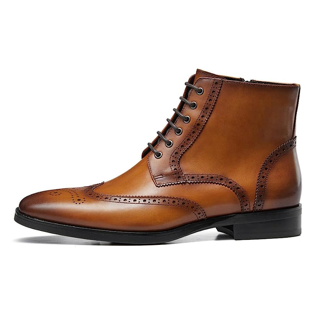 Men's Handmade Brown Leather Elegant Chukka Boots