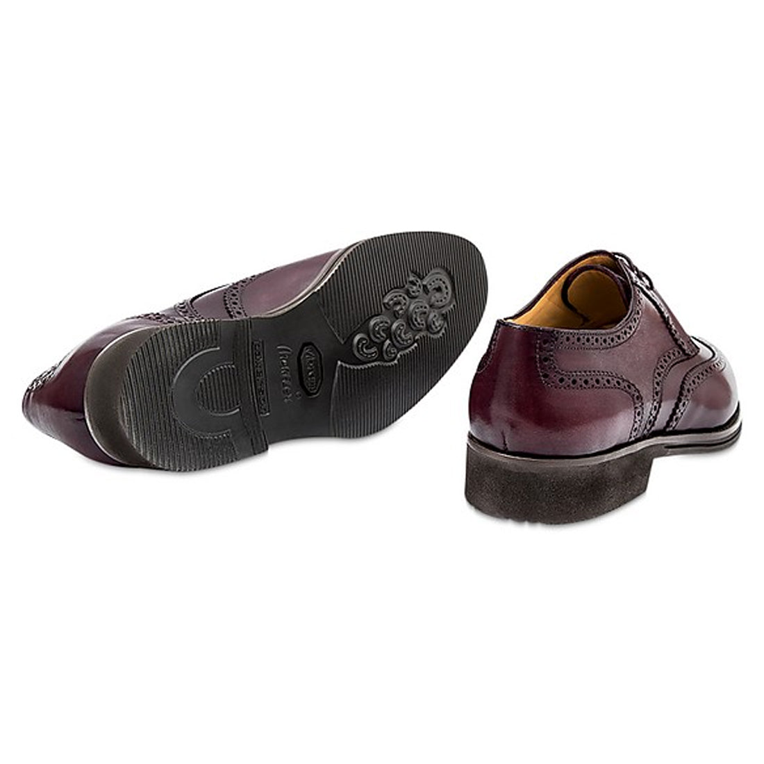 Men's Handmade Burgundy Leather Elegant Lace up Derby Shoes