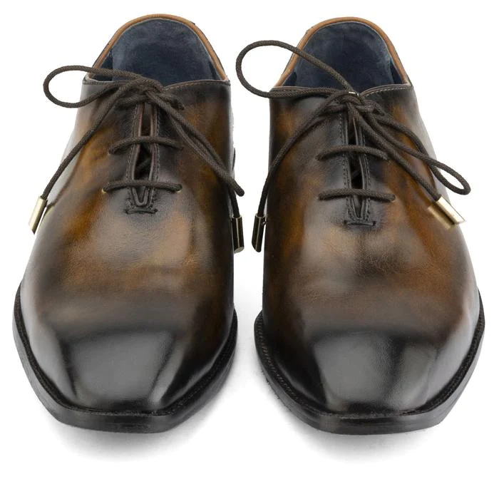 Men's Handmade Antique Leather Elegant Oxford Shoes