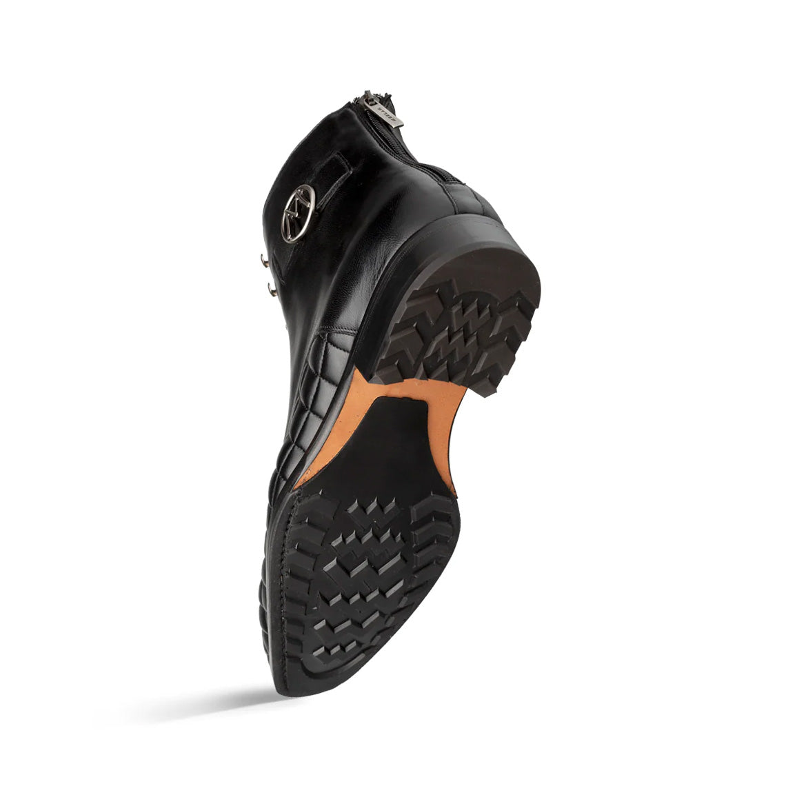 Men's Handmade Black Calf Leather Elegant Derby Boot