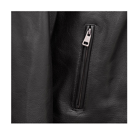 MEN'S BLACK LEATHER JACKET