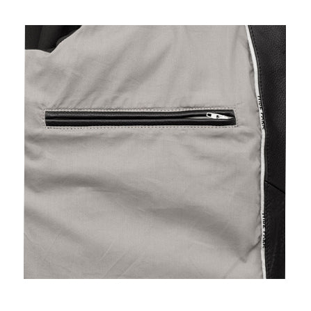 MEN'S BLACK LEATHER JACKET