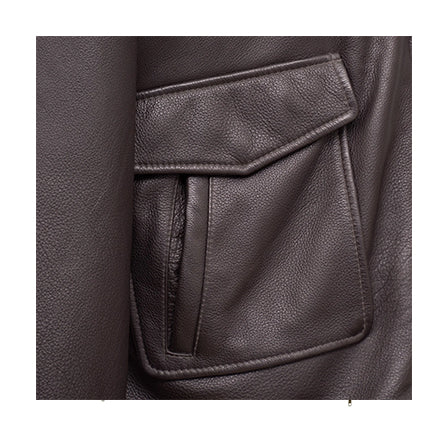 MEN'S BROWN LEATHER JACKET