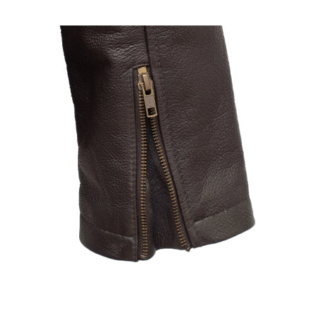 MEN'S BROWN LEATHER JACKET