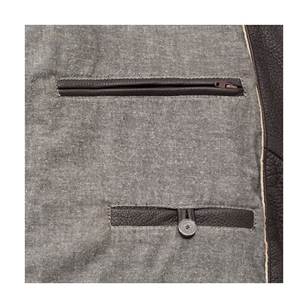 MEN'S BROWN LEATHER JACKET