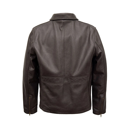 MEN'S BROWN LEATHER JACKET