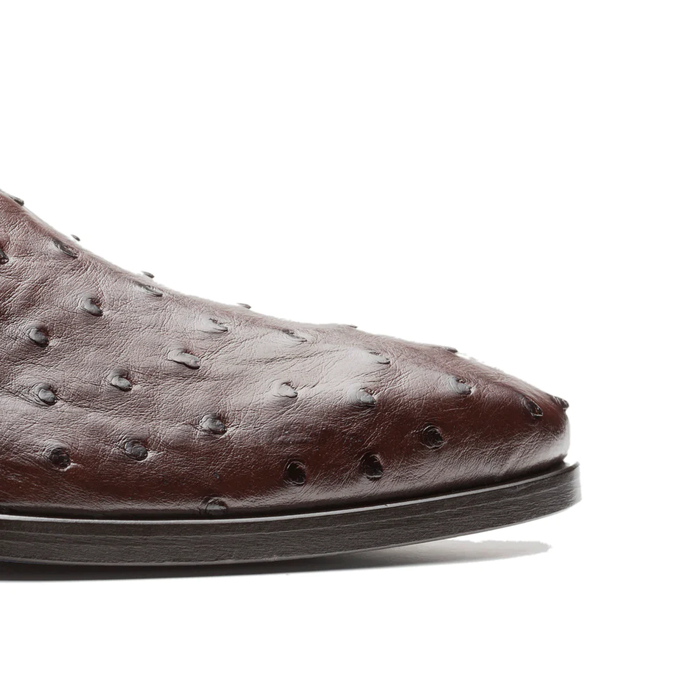 Men's Handmade Brown Calf Leather Elegant Chelsea Boot