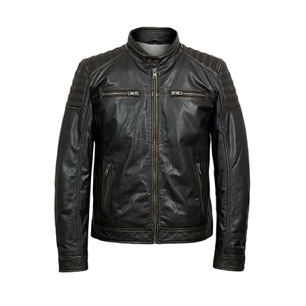 MEN'S VINTAGE BROWN LEATHER JACKET - Hand Made by JB