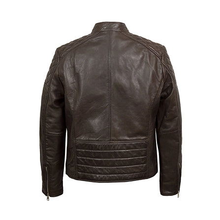 MEN'S BROWN GOAT LEATHER JACKET