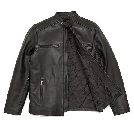 LEATHER BLACK MOTO JACKET