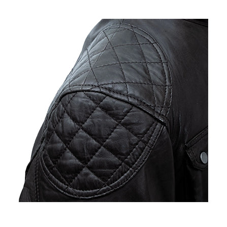 MEN'S BLACK LEATHER COAT