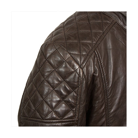 MEN'S BROWN GOAT LEATHER JACKET