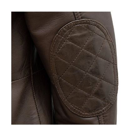 MEN'S BROWN LEATHER COAT