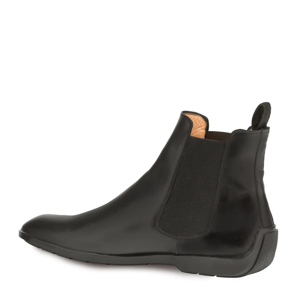 Men's Handmade Soft Black Calf Leather Chelsea Boots