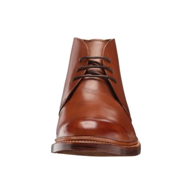 Men's Handmade Brown Leather Elegant Chukka Boots