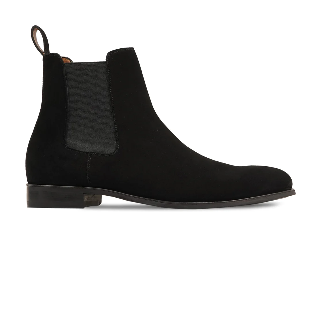 Men's Handmade Black Suede Chelsea Boots