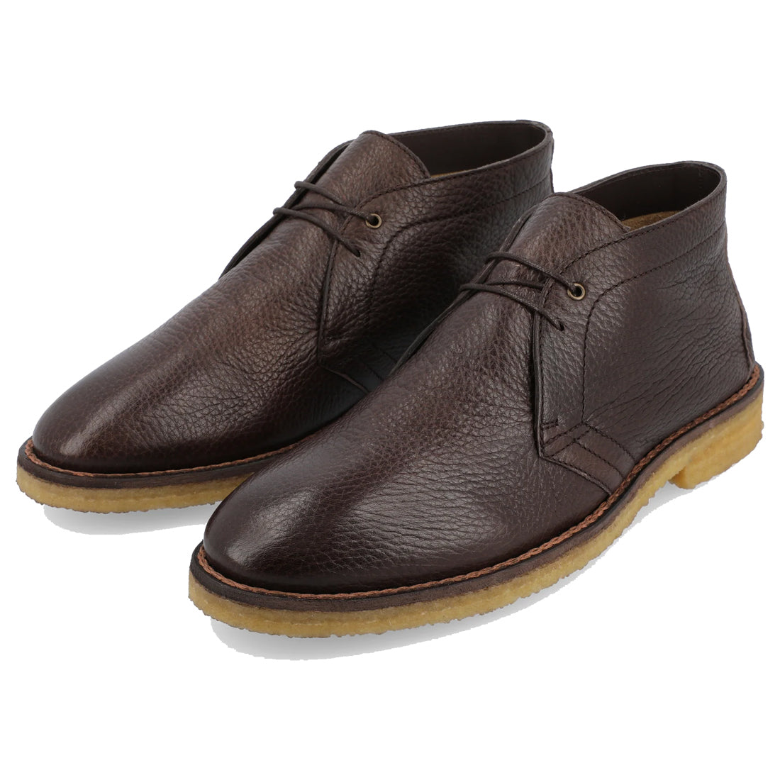 Men's Handmade Dark Brown Leather Elegant Chukka Boot
