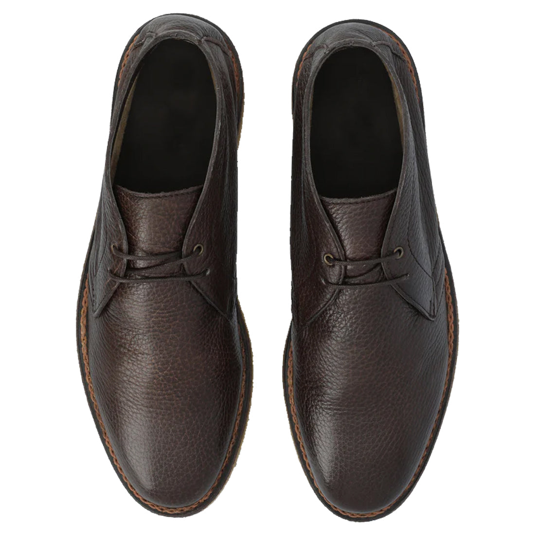 Men's Handmade Dark Brown Leather Elegant Chukka Boot