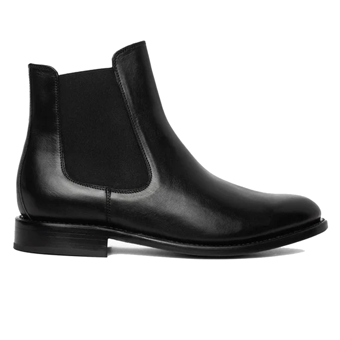 Men's Handmade Black Leather Elegant Chelsea Boots
