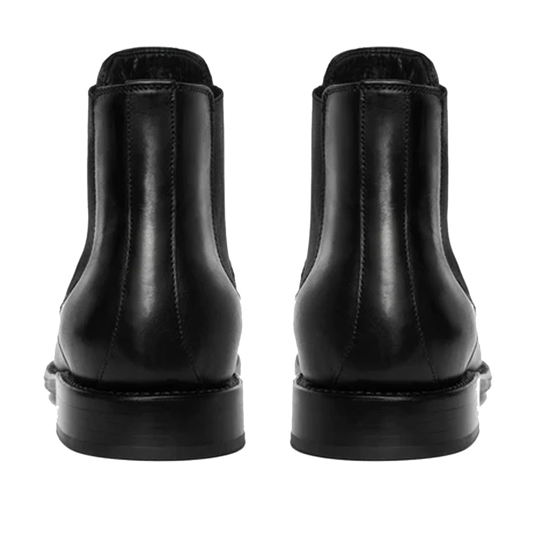 Men's Handmade Black Leather Elegant Chelsea Boots