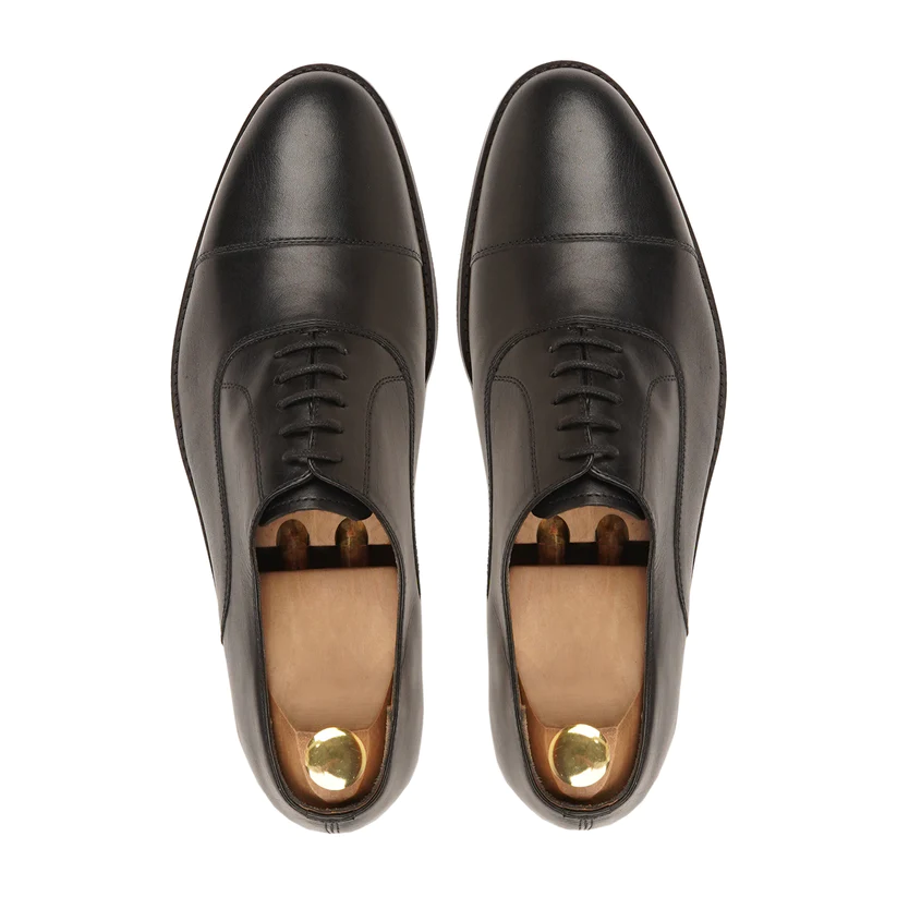 Men's Handmade Black Leather Formal Shoes