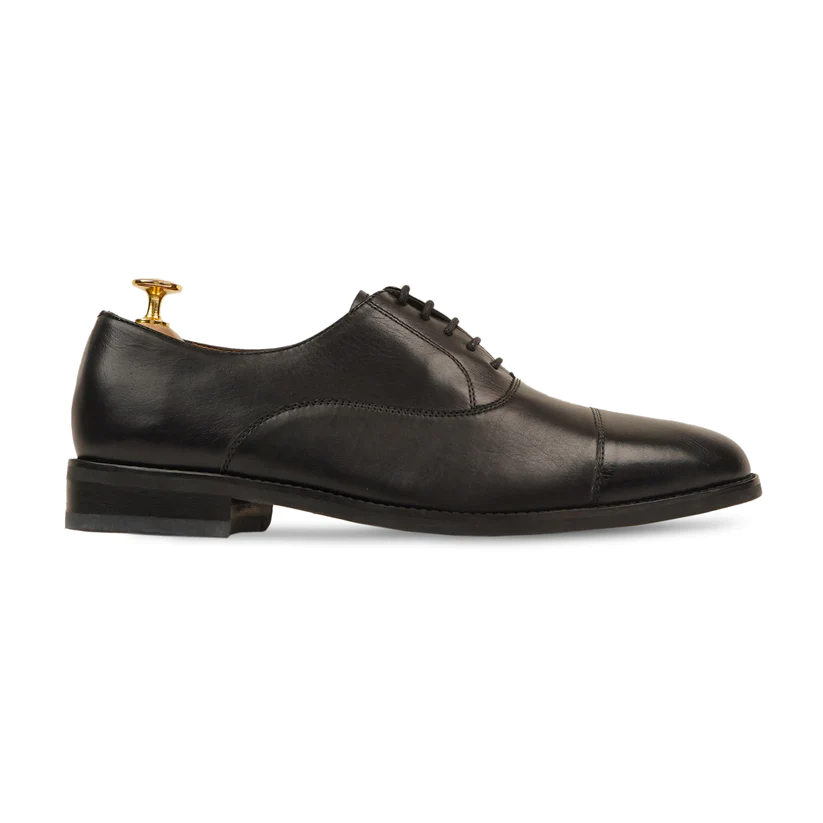Men's Handmade Black Leather Formal Shoes