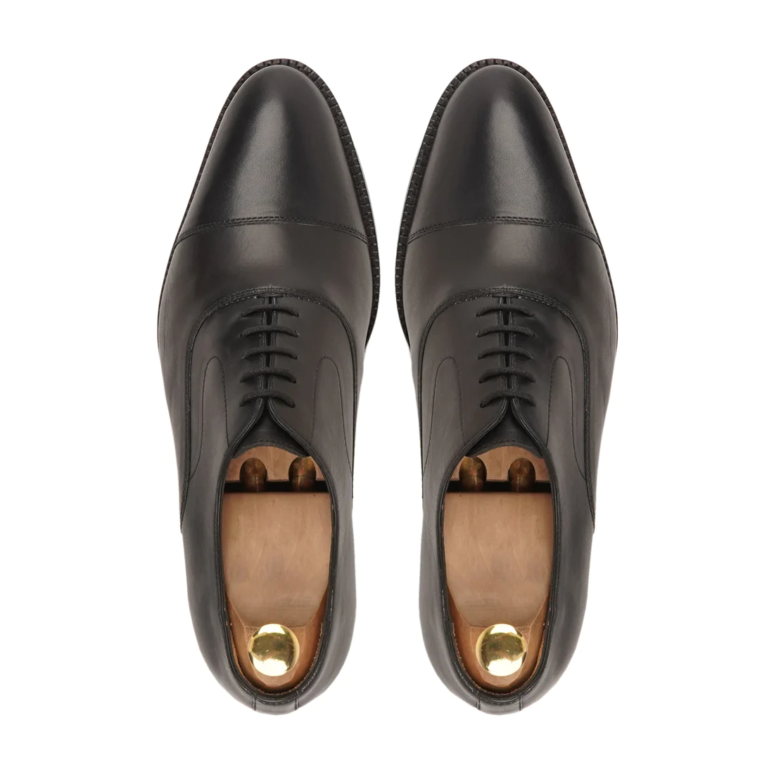 Men's Oxford Handmade Shoes Black Leather Formal Shoe