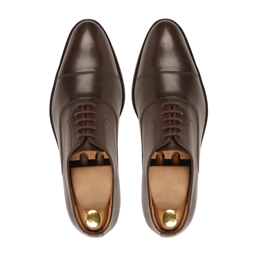 Men's Oxford Handmade Brown Leather Formal Shoes