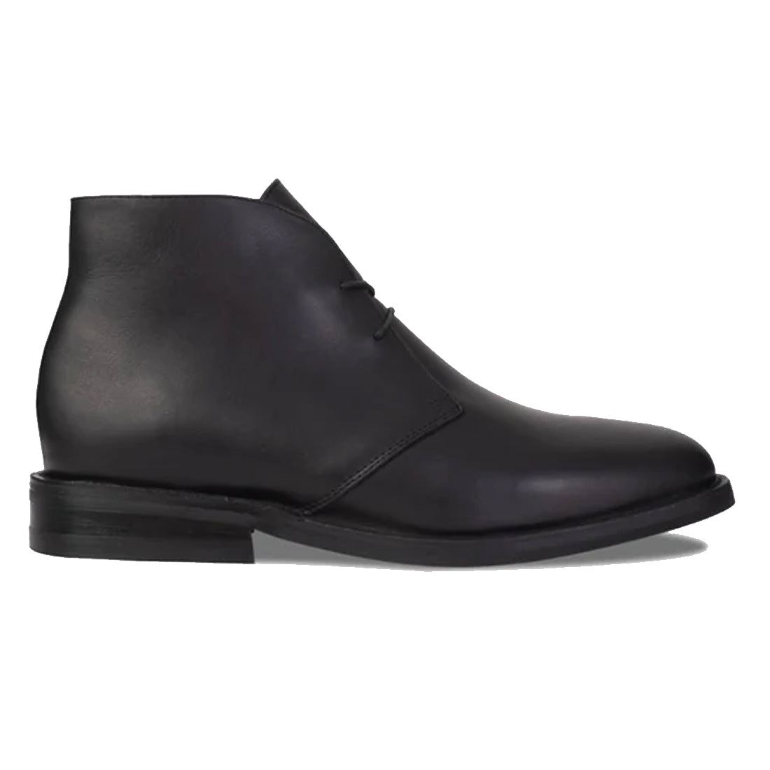 Men's Handmade Black Leather Elegant Chukka Boot