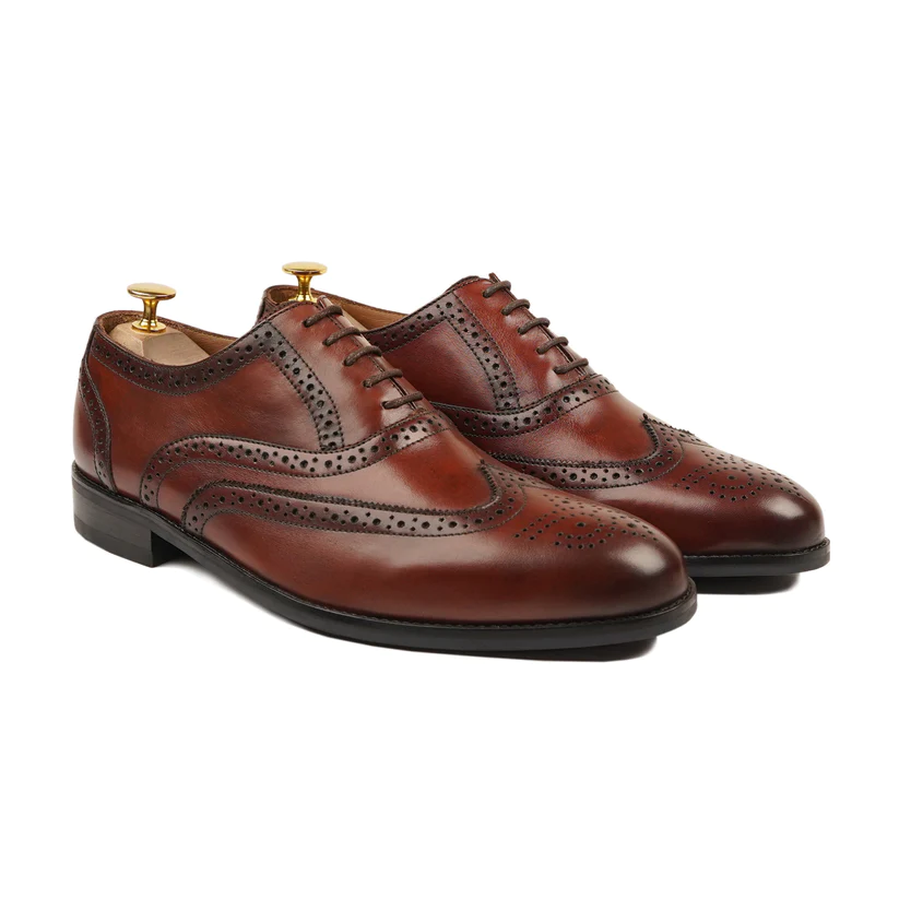 Handmade By JB Men's Leather Oxford Shoes