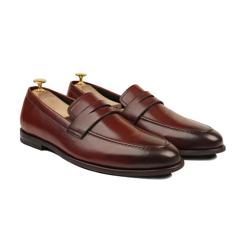 Men's Handmade Calf Leather Formal Shoes - Brown - Hand Made by JB