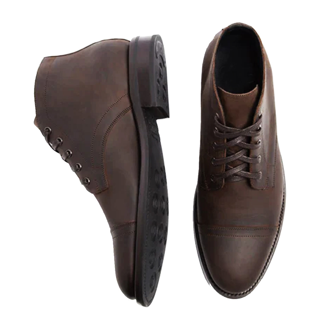 Men's Handmade Tobacco Leather Elegant Chukka Boot