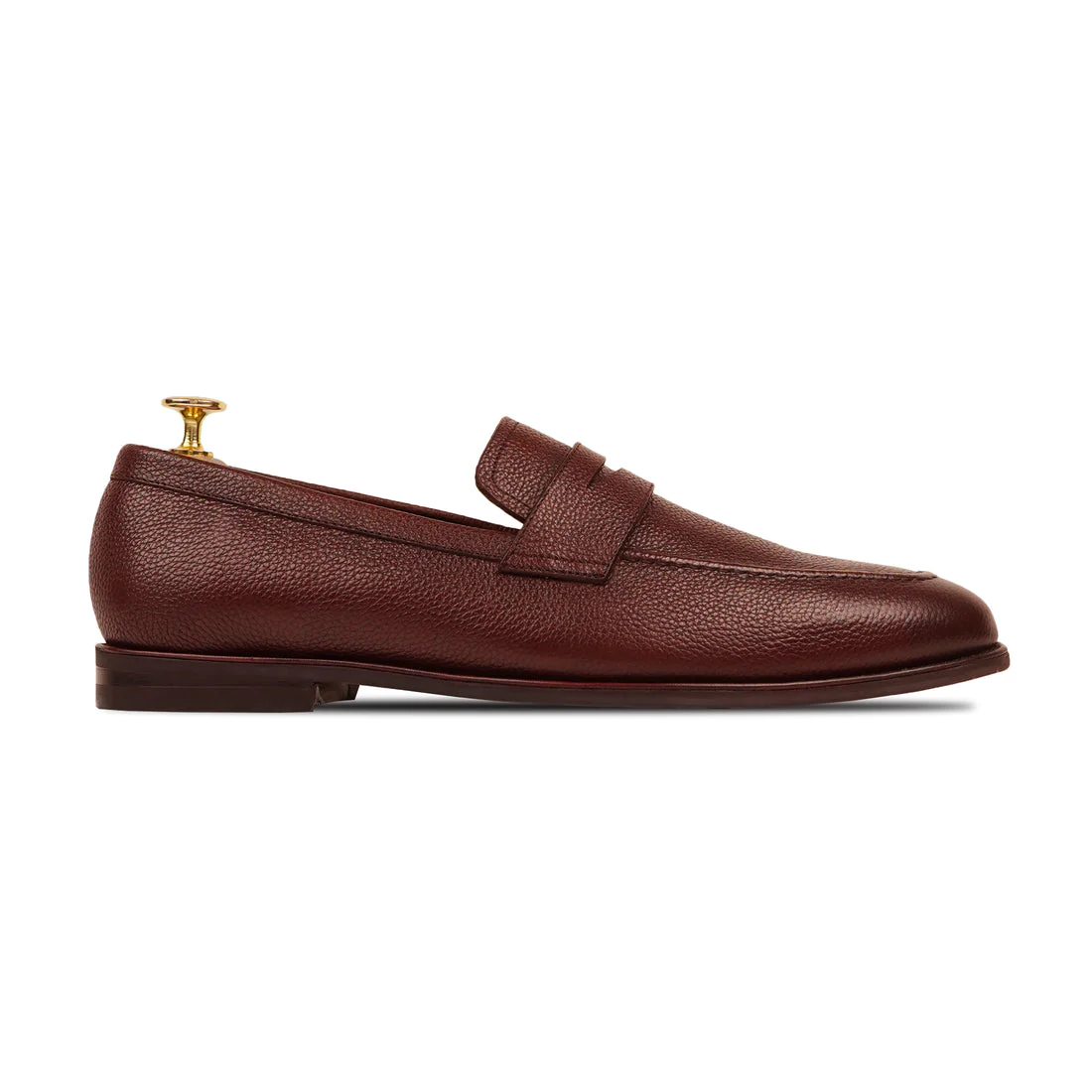 Men's Handmade Mild Leather Formal Shoes - Oxblood