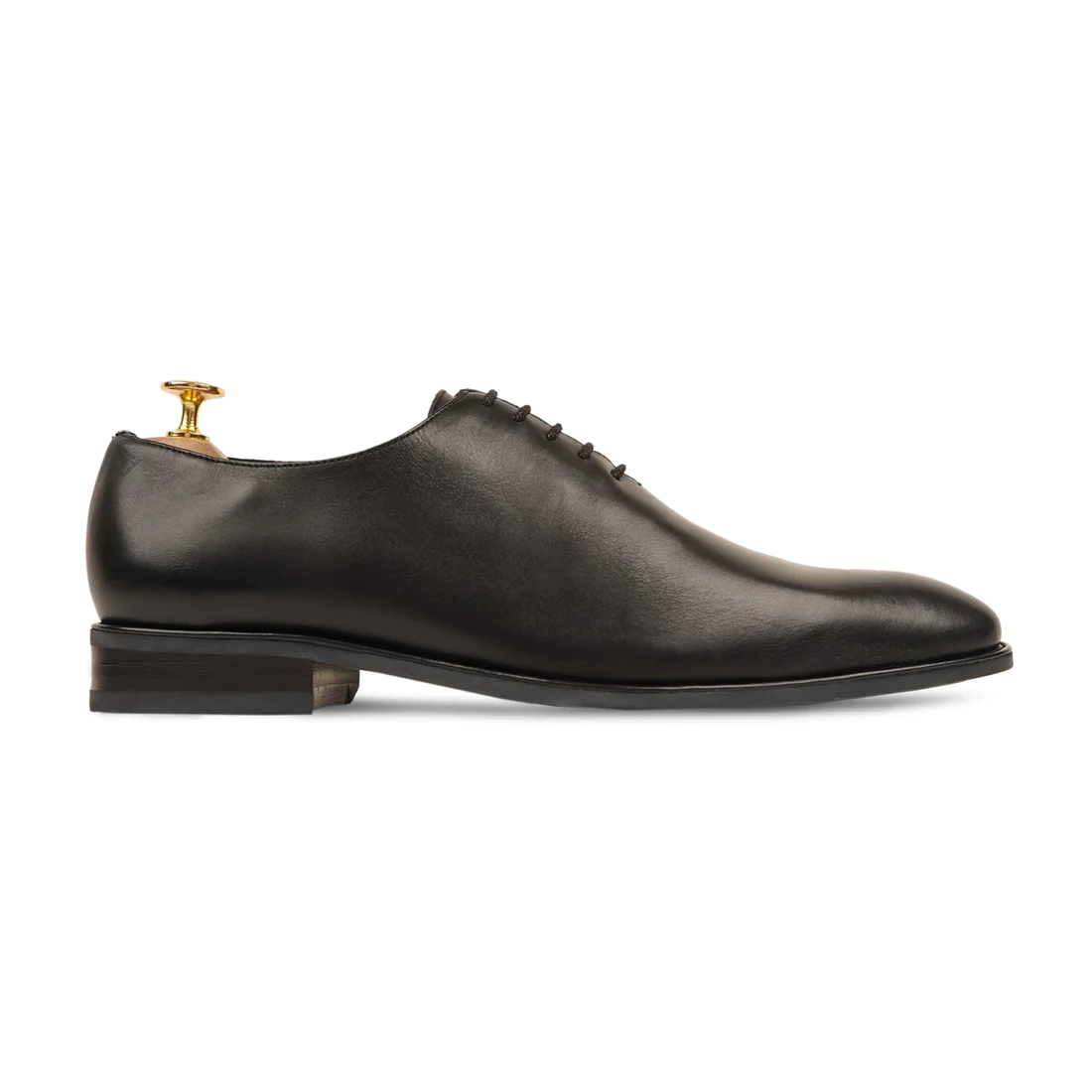 Men's Handmade Calf Leather Oxford Shoes - Black
