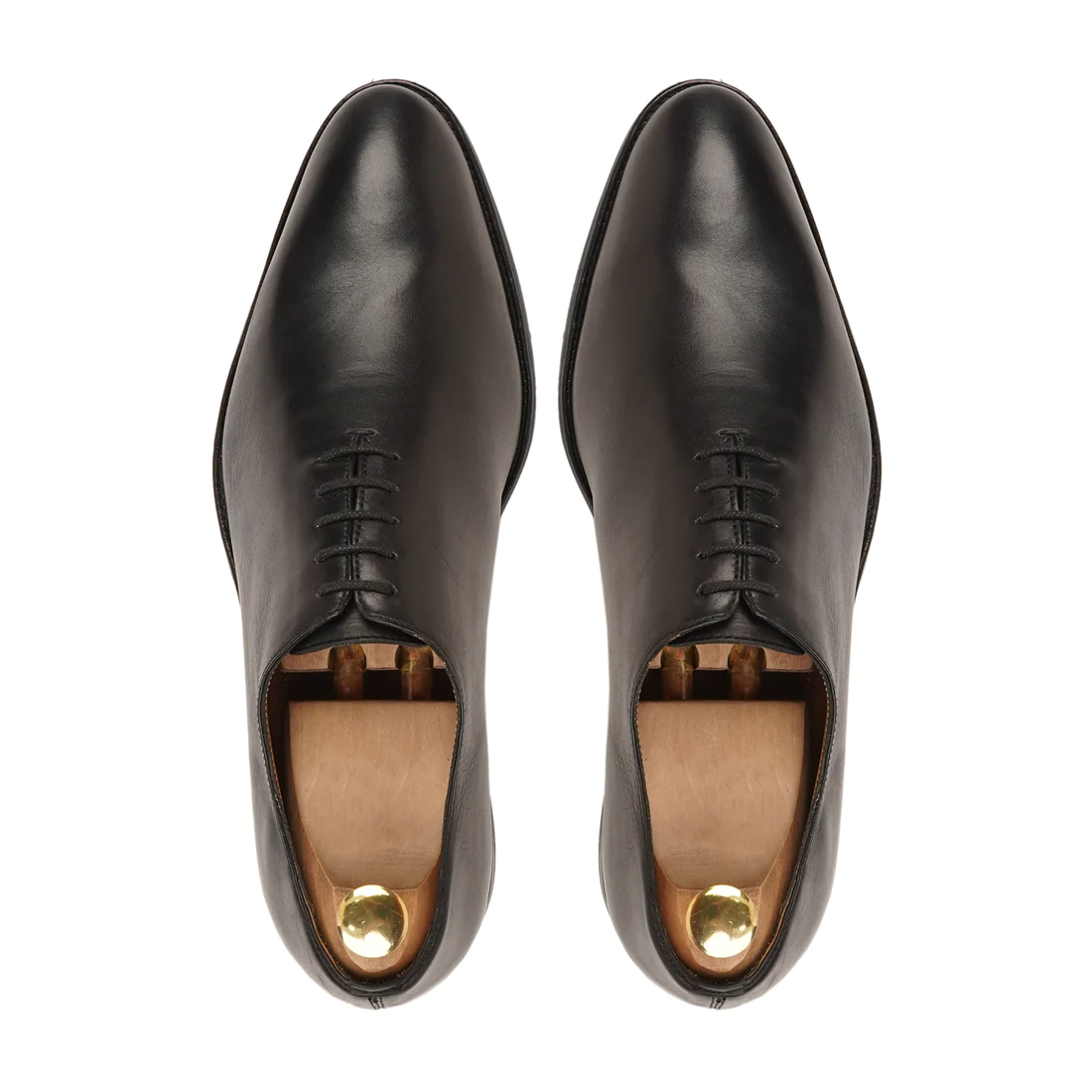Men's Handmade Calf Leather Oxford Shoes - Black