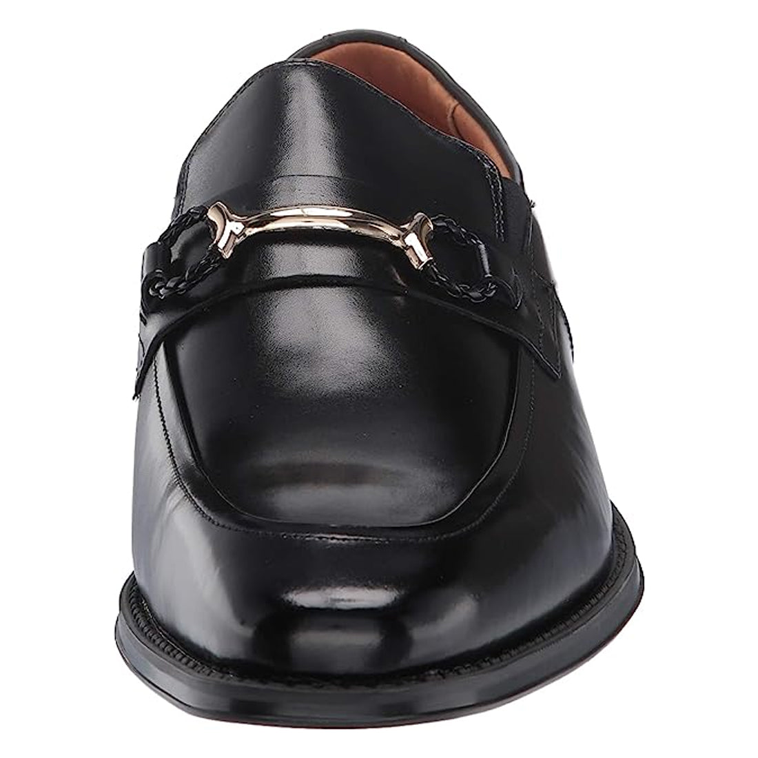 Men's Handmade Black Leather Penny Loafer Shoes