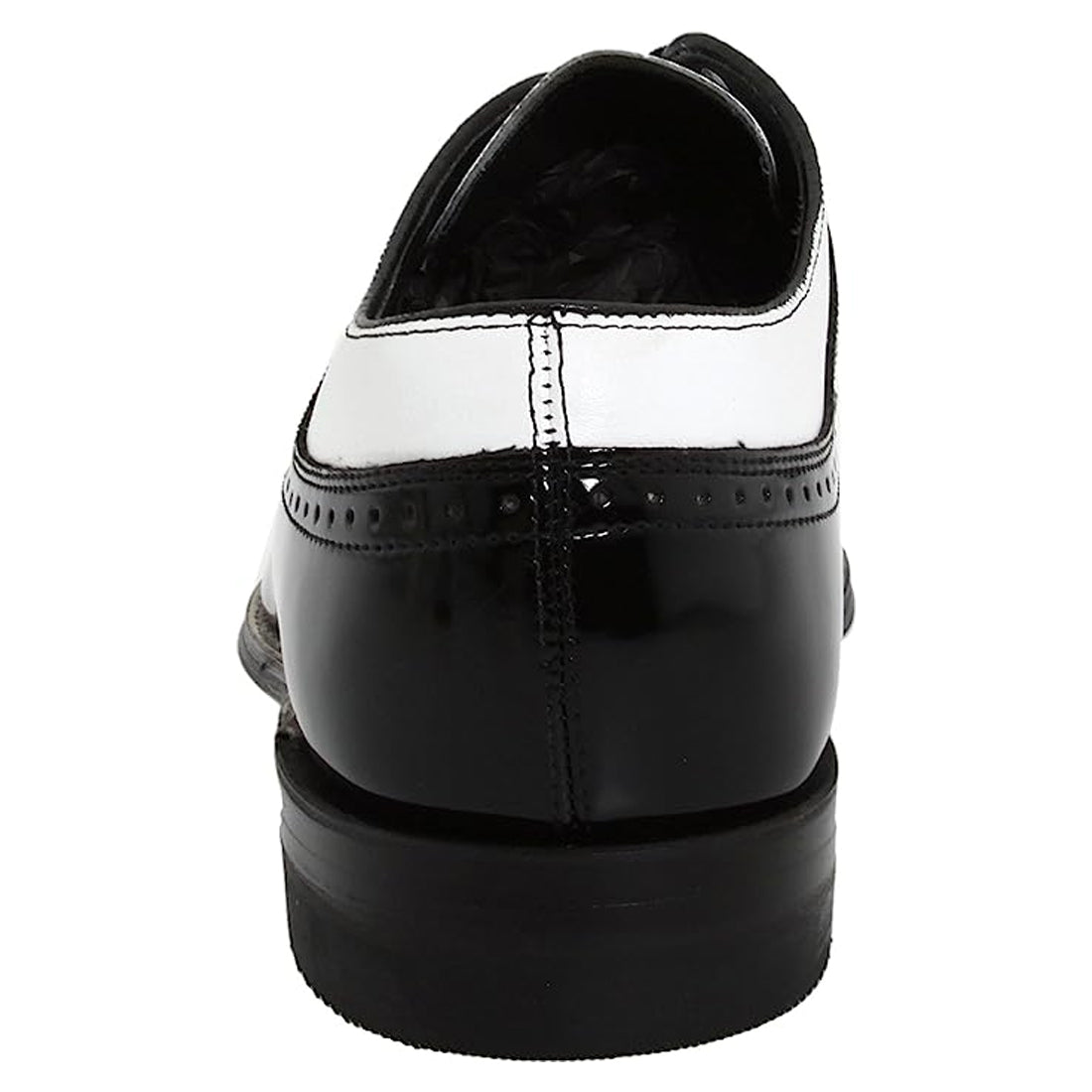 Men's Handmade Black/white Wing Tip Leather Elegant Derby Shoes