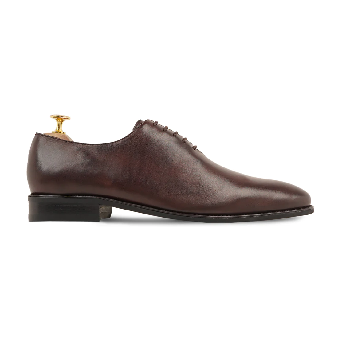 Men's Handmade Calf Leather Oxford Shoes - Brown