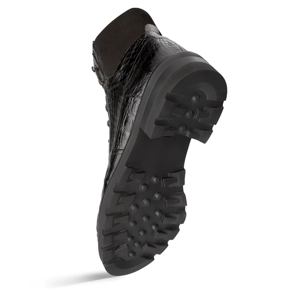 Men's Handmade Black Calf Leather Elegant Derby Boot