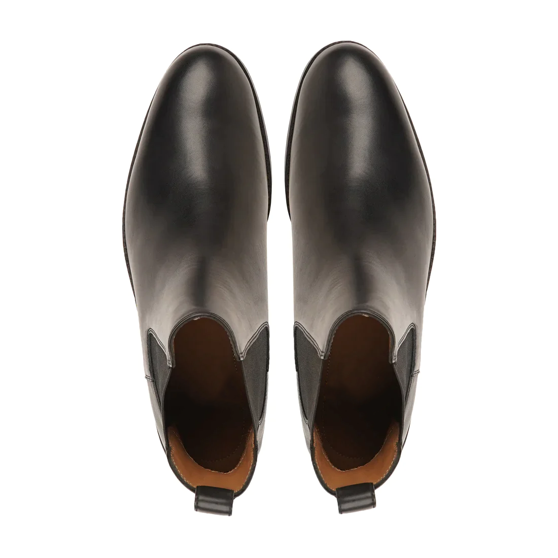 Men's Handmade Chelsea Boots Black Calf Leather