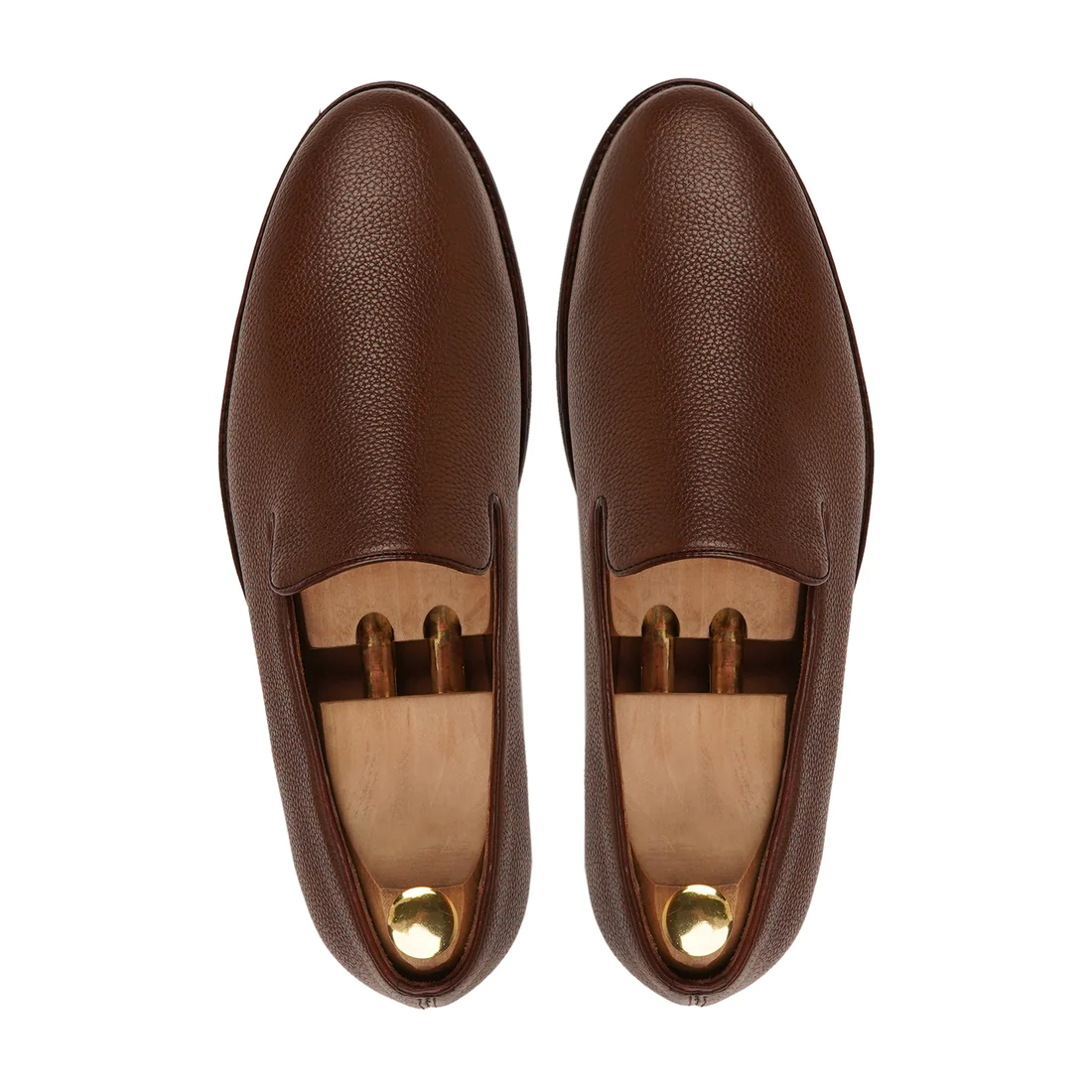 Men's Handmade Loafer Brown Leather Formal Shoes