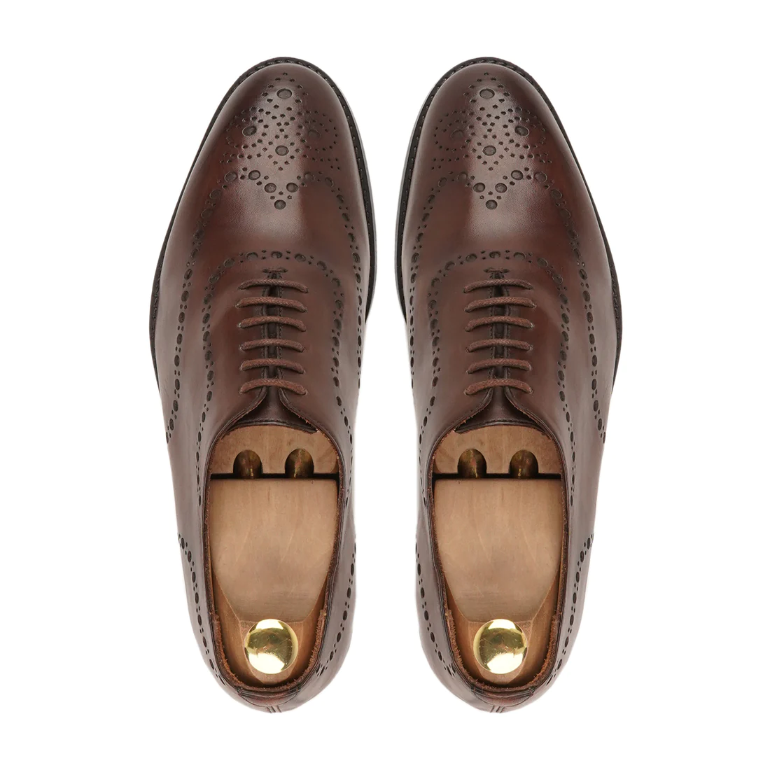 Men's Handmade Dark Brown Leather Formal Shoes