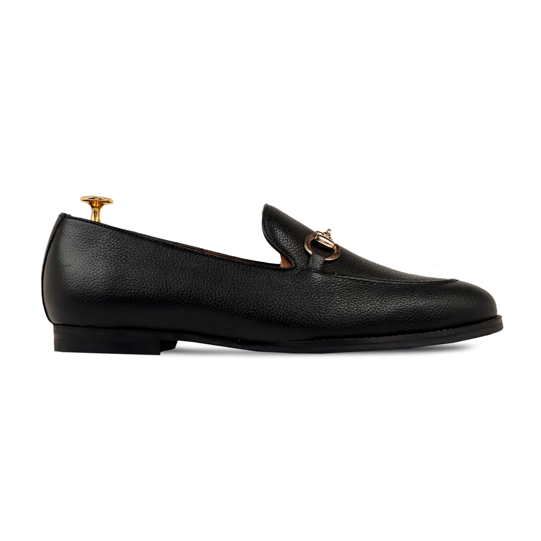 Men's Handmade Elegant Loafers Black Calf Leather
