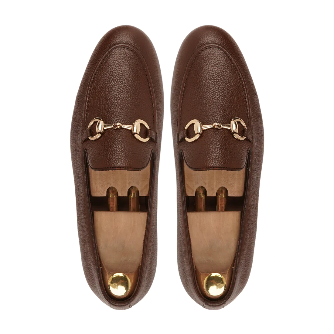 Men's Handmade Elegant Shoes Brown Calf Leather