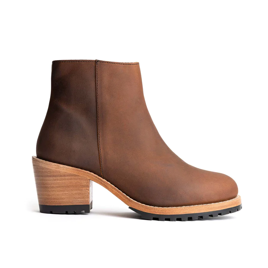 Women's Handmade Brown Leather Ankle Boots