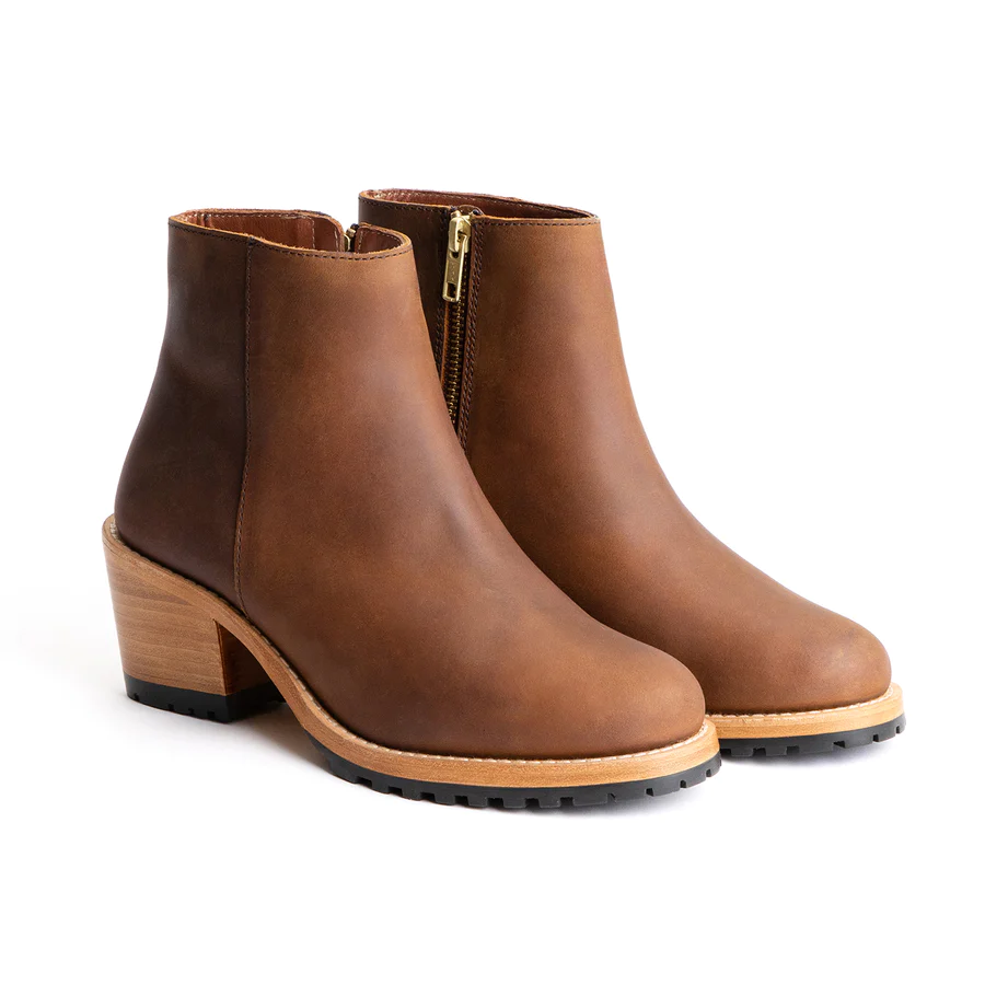 Women's Handmade Brown Leather Ankle Boots - Hand Made by JB